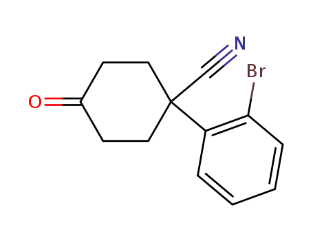 1-(2-broMophenyl)-4-oxocyclohexanecarbonitrile