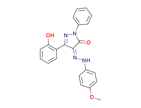(Z)-4-((4-methoxyphenyl)hydrazino)-3-(2-hydroxyphenyl)-1-phenyl-2-pyrazolin-5-one