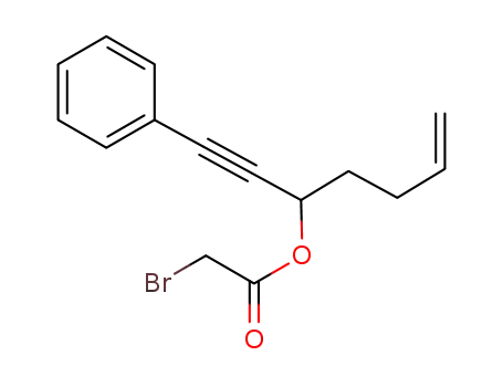 1-(2-phenyl-1-ethynyl)-4-pentenyl 2-bromoacetate