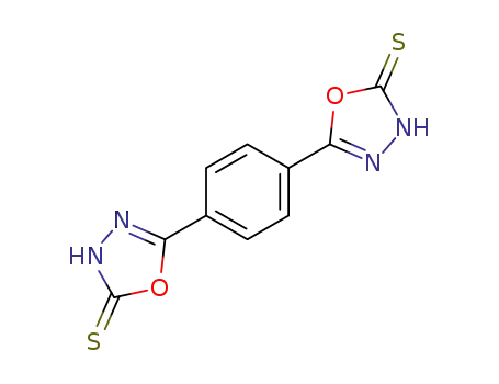 Molecular Structure of 81273-25-8 (1,3,4-Oxadiazole-2(3H)-thione, 5,5'-(1,4-phenylene)bis-)