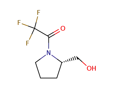 Molecular Structure of 186202-18-6 (2-Pyrrolidinemethanol, 1-(trifluoroacetyl)-, (2S)- (9CI))