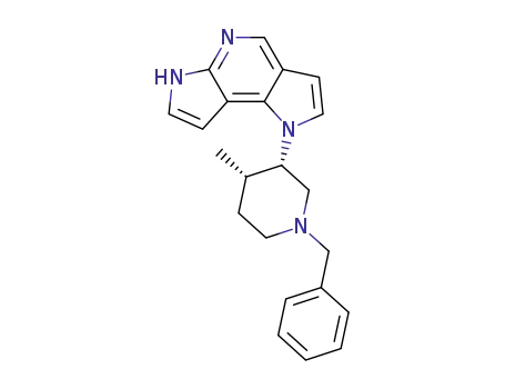 Molecular Structure of 1251908-00-5 (1-[(3S,4S)-1-benzyl-4-methylpiperidin-3-yl]-1,6-dihydrodipyrrolo[2,3-b:2',3'-d]pyridine)