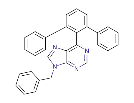 6-([1,1':3',1''-terphenyl]-2'-yl)-9-benzyl-9H-purine