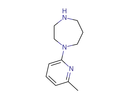Molecular Structure of 880361-95-5 (1-(6-METHYL-PYRIDIN-2-YL)-[1,4]DIAZEPANE)