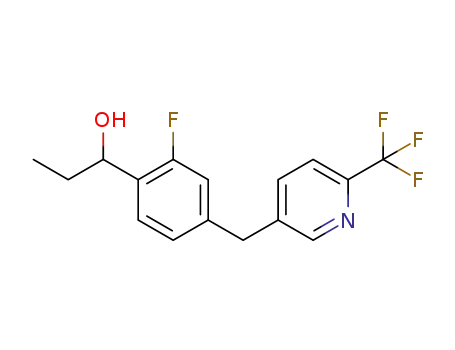 1-(2-fluoro-4-((6-(trifluoromethyl)pyridin-3-yl)methyl)phenyl)propan-1-ol