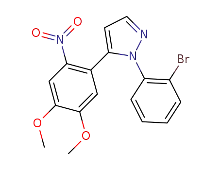 1-(2-bromophenyl)-5-(4,5-dimethoxy-2-nitrophenyl)pyrazole