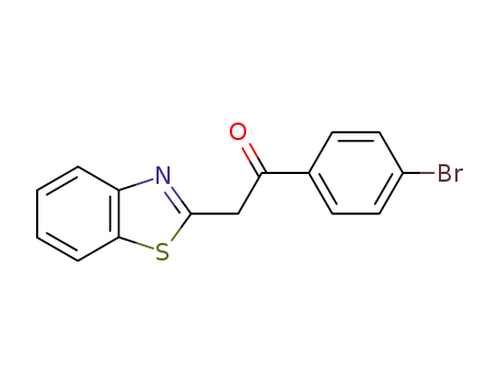 Molecular Structure of 62693-22-5 (Ethanone, 2-(2-benzothiazolyl)-1-(4-bromophenyl)-)