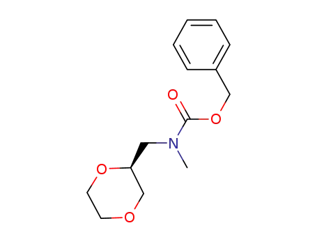 Molecular Structure of 917882-57-6 (Carbamic acid, N-[(2S)-1,4-dioxan-2-ylmethyl]-N-methyl-, phenylmethylester)