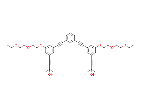 1,3-bis{3-(3-methyl-3-hydroxy-butynyl)-5-[2-(2-ethoxyethoxy)ethoxy]phenylethynyl}benzene