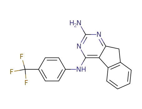 N<sub>4</sub>-(4-(trifluoromethyl)phenyl)-9H-indeno[2,1-d]pyrimidine-2,4-diamine