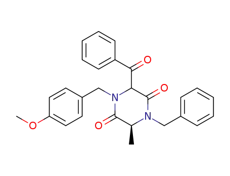 3-benzoyl-1-benzyl-4-[(4-methoxyphenyl)methyl]-6-methylpiperazine-2,5-dione