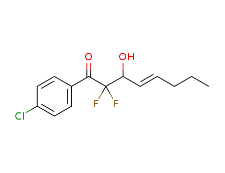 (E)-1-(4-chlorophenyl)-2,2-difluoro-3-hydroxyoct-4-en-1-one