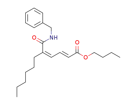 (2E,4Z)-n-butyl 6-benzylamino-5-hexyl-6-oxohexa-2,4-dienoate
