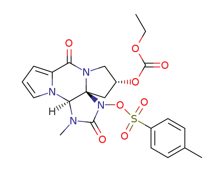 (3aS,5R,12aR)-5-[(ethoxycarbonyl)oxy]-1-methyl-2,8-dioxo-1,5,6,12a-tetrahydroimidazo[4,5-b]dipyrrolo[1,2-a:1',2'-d]pyrazin-3(2H,4H,8H)-yl 4-methylbenzenesulfonate