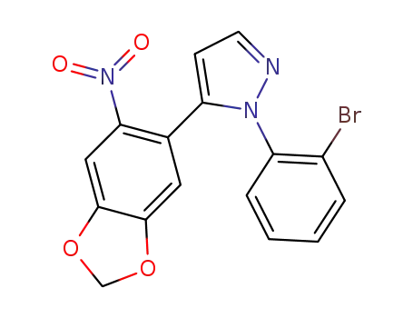 1-(2-bromophenyl)-5-(4,5-methylenedioxy-2-nitrophenyl)pyrazole