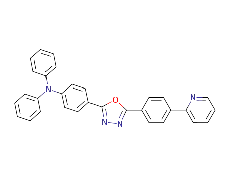 Molecular Structure of 863315-14-4 (Benzenamine,
N,N-diphenyl-4-[5-[4-(2-pyridinyl)phenyl]-1,3,4-oxadiazol-2-yl]-)