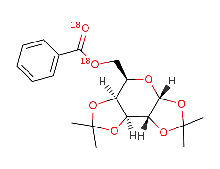 6-O-((18)O)-benzoyl-1,2:3,4-di-O-isopropylidene-α-D-(6-(18)O)-galactopyranose