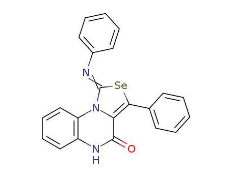 Molecular Structure of 1241921-10-7 (1-phenylimino-3-phenylselenazolo[3,4-a]quinoxalin-4(5H)-one)