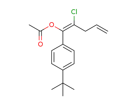 (Z)-2-chloro-1-(4-tert-butylphenyl)penta-1,4-dienyl acetate