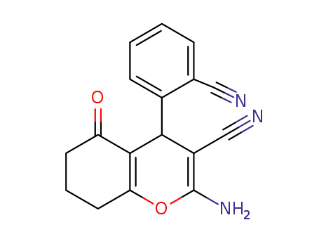 2-amino-4-(2-cyanophenyl)-5,6,7,8-tetrahydro-5-oxo-4H-chromene-3-carbonitrile
