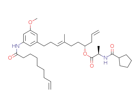 (4R,7E)-10-(3-methoxy-5-(non-8-enamido)phenyl)-7-methyldeca-1,7-dien-4-yl (2R)-2-(cyclopentanecarboxamido)propanoate
