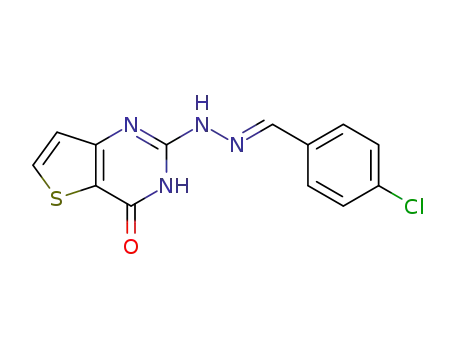 (E)-2-(2-(4-chlorobenzylidene)hydrazinyl)thieno[3,2-d]pyrimidin-4(3H)-one