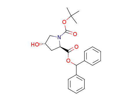 1,2-Pyrrolidinedicarboxylic acid, 4-hydroxy-, 1-(1,1-dimethylethyl)
2-(diphenylmethyl) ester, (2R,4S)-
