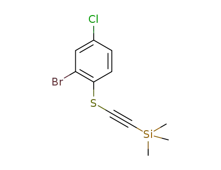 (((2-bromo-4-chlorophenyl)thio)ethynyl)trimethylsilane