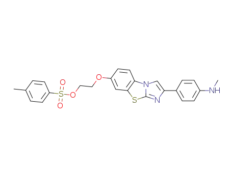 Molecular Structure of 1240348-38-2 (2-(p-methylaminophenyl)-7-(2-tosyloxyethoxy)imidazo[2,1-b]benzothiazole)
