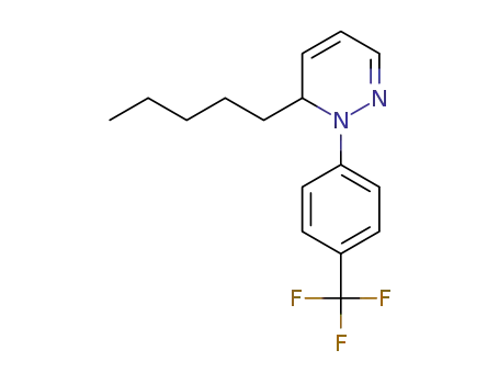 Molecular Structure of 1402134-71-7 (6-pentyl-1-[4-(trifluoromethyl)phenyl]-1,6-dihydropyridazine)