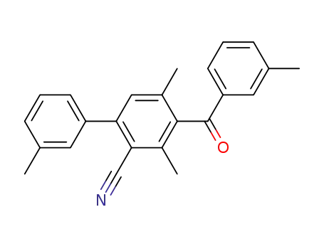 3-cyano-2,6-dimethyl-1-(3-methylbenzoyl)-4-(3-methylphenyl)benzene