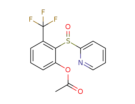 2-(2-pyridinylsulfinyl)-3-(trifluoromethyl)phenyl acetate