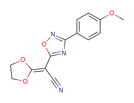 2-(cyan-(3'-(4''-methoxy)phenyl-1',2',4'-oxadiazole-5'-yl))methylen-1,3-dioxolane