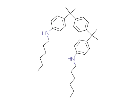 C<sub>6</sub>H<sub>4</sub>(C(CH<sub>3</sub>)2C<sub>6</sub>H<sub>4</sub>NHC<sub>6</sub>H<sub>13</sub>)2