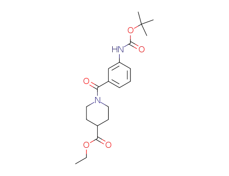 1-(3-tert-Butoxycarbonylamino-benzoyl)-piperidine-4-carboxylic acid ethyl ester