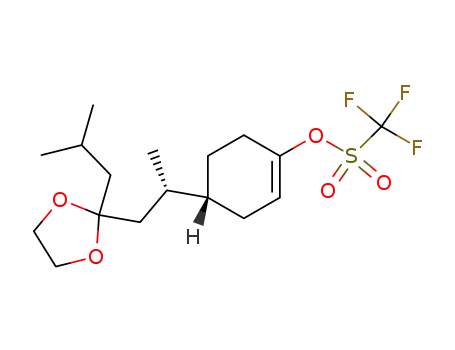 Trifluoro-methanesulfonic acid (R)-4-[(S)-2-(2-isobutyl-[1,3]dioxolan-2-yl)-1-methyl-ethyl]-cyclohex-1-enyl ester