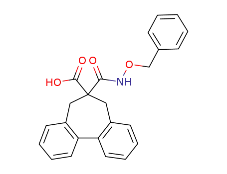 Molecular Structure of 211301-22-3 (6-Benzyloxycarbamoyl-6,7-dihydro-5H-dibenzo[a,c]cycloheptene-6-carboxylic acid)
