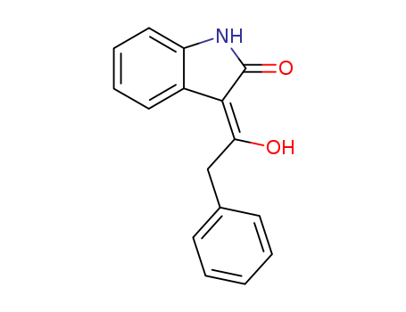 2H-Indol-2-one, 1,3-dihydro-3-(1-hydroxy-2-phenylethylidene)-