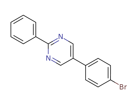 Pyrimidine, 5-(4-bromophenyl)-2-phenyl-
