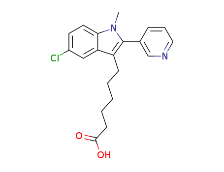 1H-Indole-3-hexanoic acid, 5-chloro-1-methyl-2-(3-pyridinyl)-