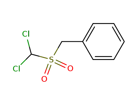 Molecular Structure of 10038-09-2 ({[(dichloromethyl)sulfonyl]methyl}benzene)