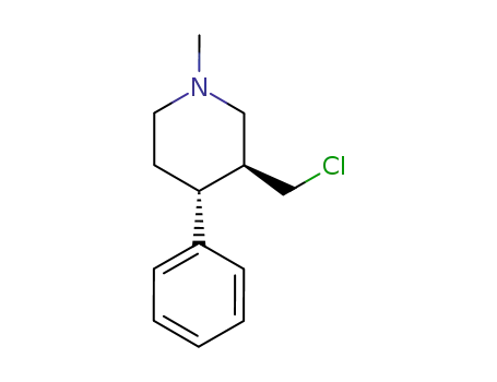 (-)-trans-3-chloromethyl-1-methyl-4-phenylpiperidine