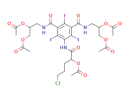 1,3-Benzenedicarboxamide,
5-[[2-(acetyloxy)-5-chloro-1-oxopentyl]amino]-N,N'-bis[2,3-bis(acetyloxy
)propyl]-2,4,6-triiodo-