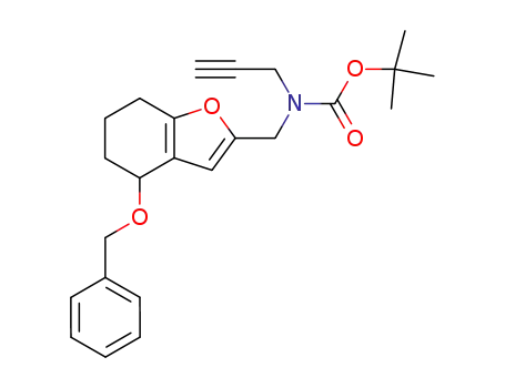 (4-Benzyloxy-4,5,6,7-tetrahydro-benzofuran-2-ylmethyl)-prop-2-ynyl-carbamic acid tert-butyl ester