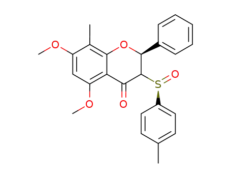 (2R,S<sub>S</sub>)-5,7-dimethoxy-8-methyl-3-(p-tolylsulfinyl)flavanone
