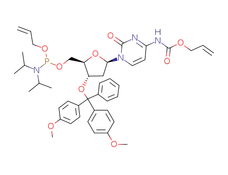 N<sup>4</sup>-(allyloxycarbonyl)-3'-O-(p,p'-dimethoxytrityl)-2'-deoxyacytidine 5'-(allyl N,N-diisopropylphosphoramidite)
