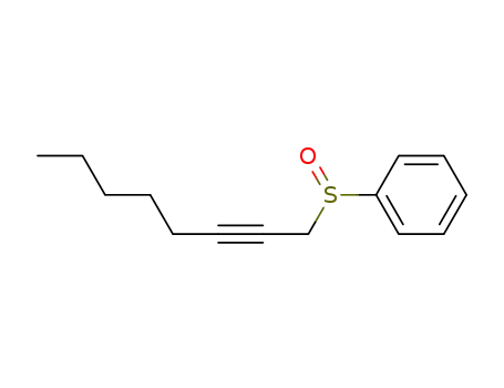 Benzene, (2-octynylsulfinyl)-