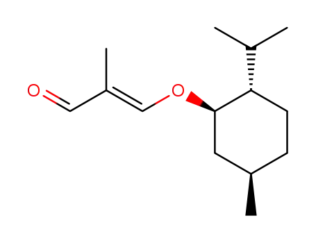 Molecular Structure of 250267-09-5 (3-[2-isopropyl-5-methylcyclohexyloxy-(1R,2S,5R)]-2-methyl-2E-propenal)