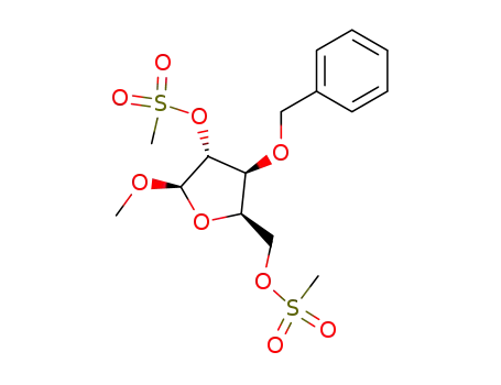 methyl 3-O-benzyl-2,5-di-O-mesyl-α-D-xylofuranoside