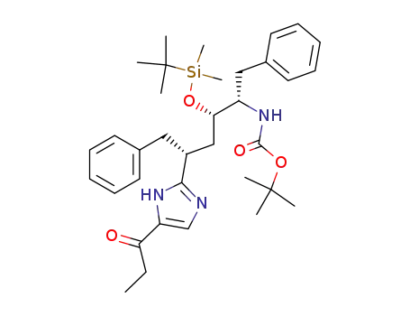 [(1S,2S,4R)-1-Benzyl-2-(tert-butyl-dimethyl-silanyloxy)-5-phenyl-4-(5-propionyl-1H-imidazol-2-yl)-pentyl]-carbamic acid tert-butyl ester
